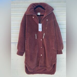 Varley Jones Sherpa Coat Jacket Rare HOCH Color NWT Size S Sold Out